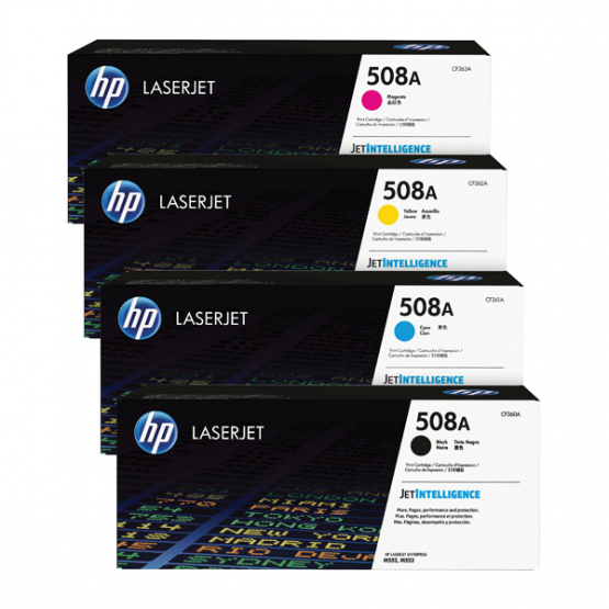 HP 508 Original Toner Cartridge Multi-Pack - Black, Cyan, Magenta, Yellow (HP815970) 